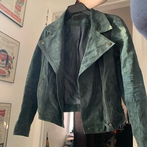 Stylish BlankNYC Green Leather Jacket